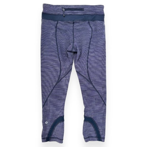 Lululemon Inspire Crop II Purple Blue Leggings sz 4 - Picture 5 of 9